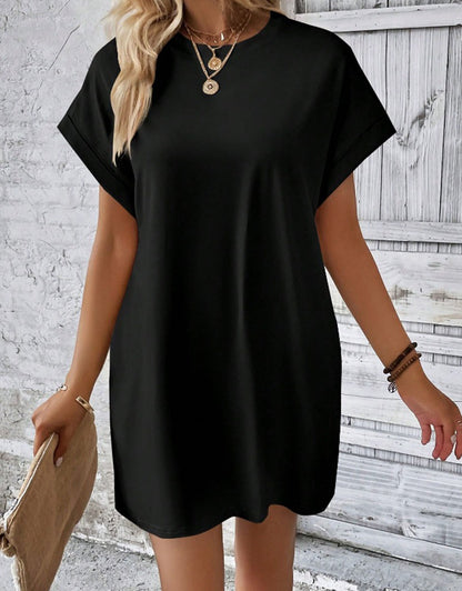 Short Sleeve Beach Casual Midi Dress