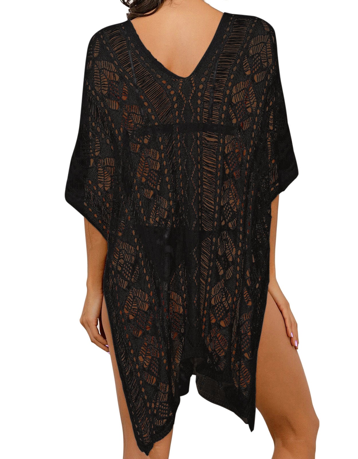 Women's Summer Hollow Print Swimsuit Cover Up