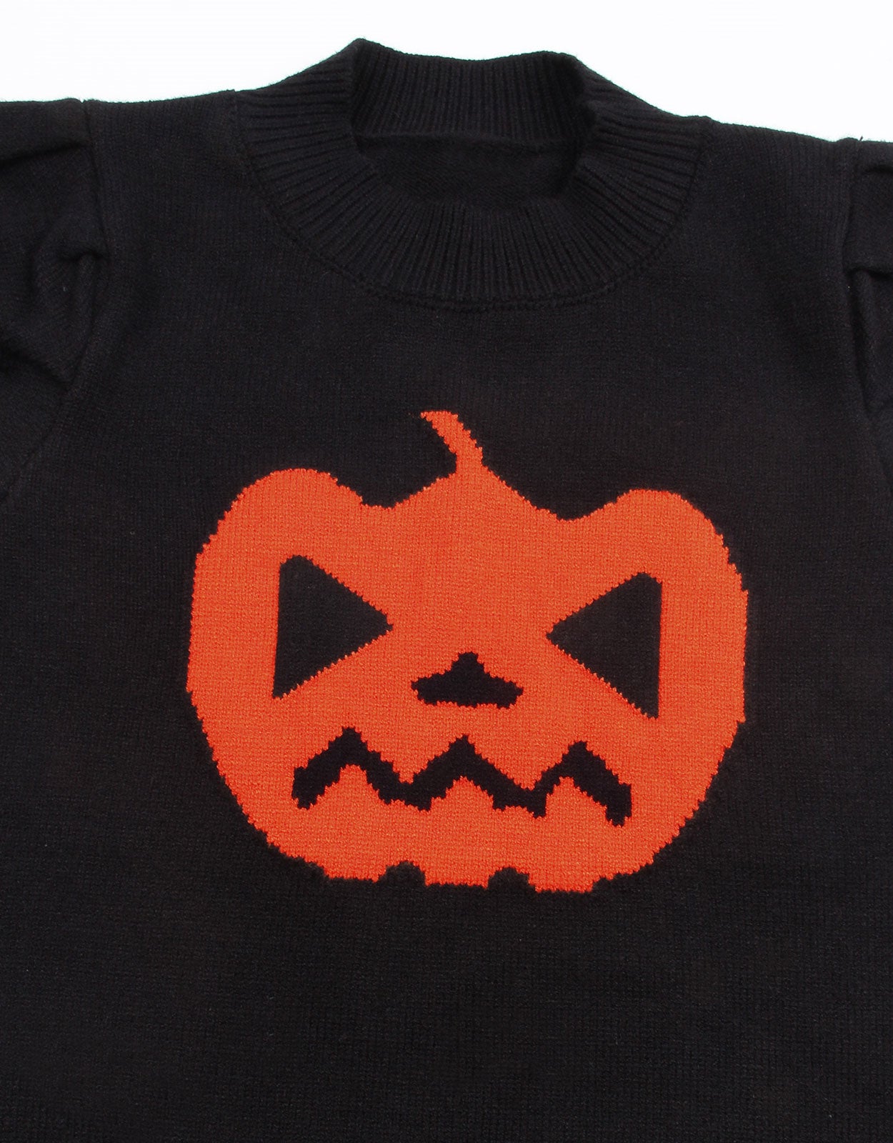 Halloween Pumpkin Ghost Short Sleeve Sweater