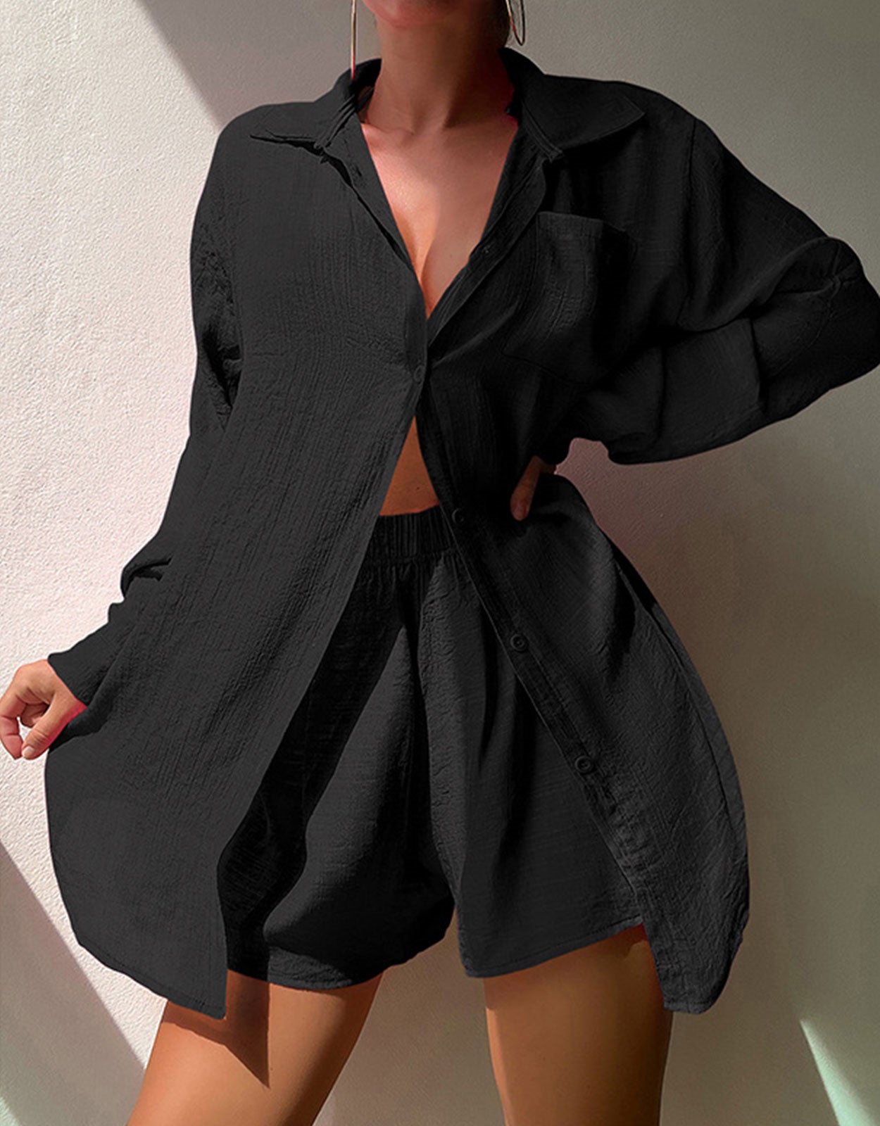 Beach Loose Casual Sun Protection Cover-up