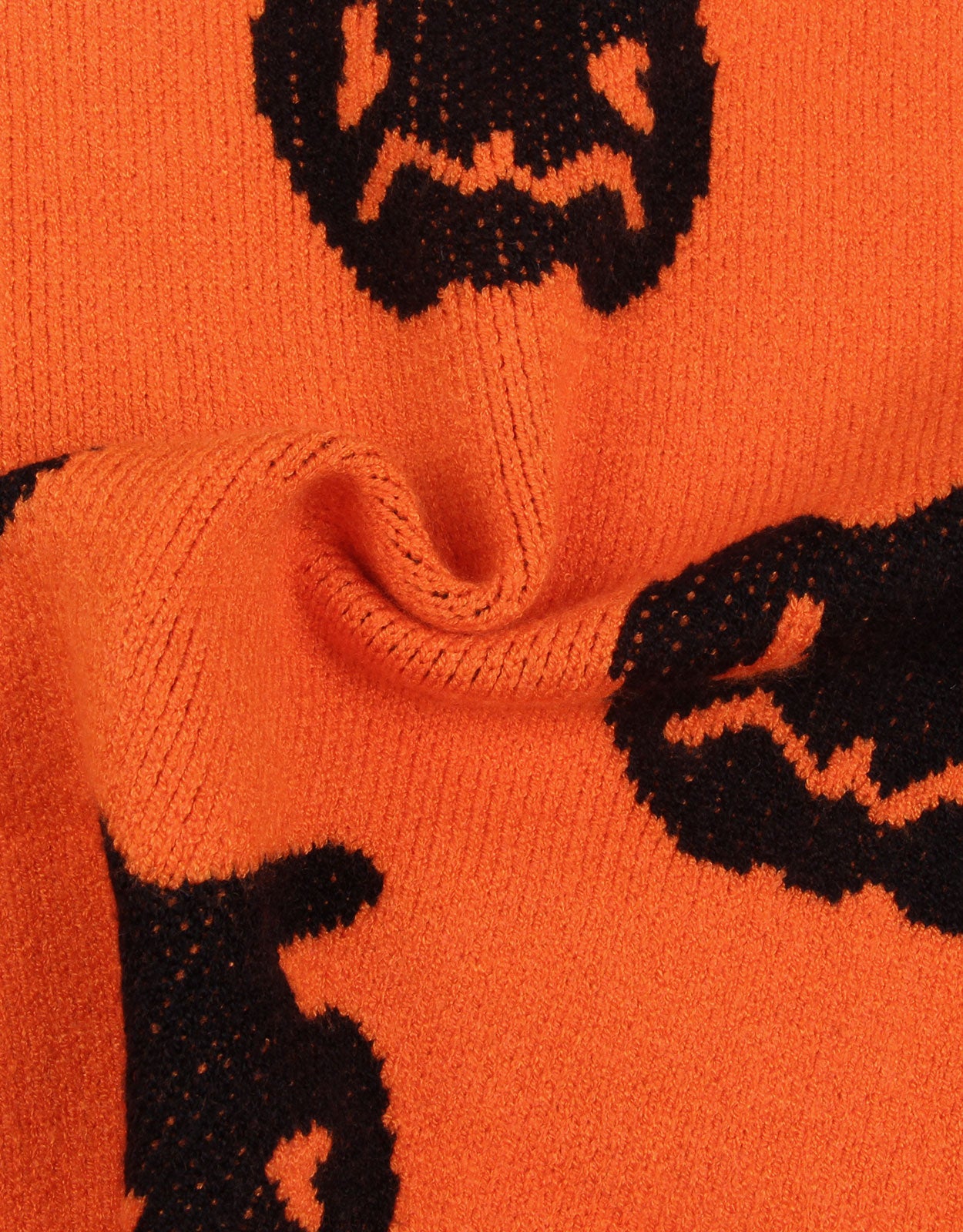 Halloween Pumpkin Button Cardigan Sweater