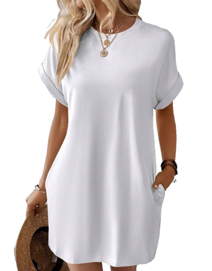 Short Sleeve Beach Casual Midi Dress